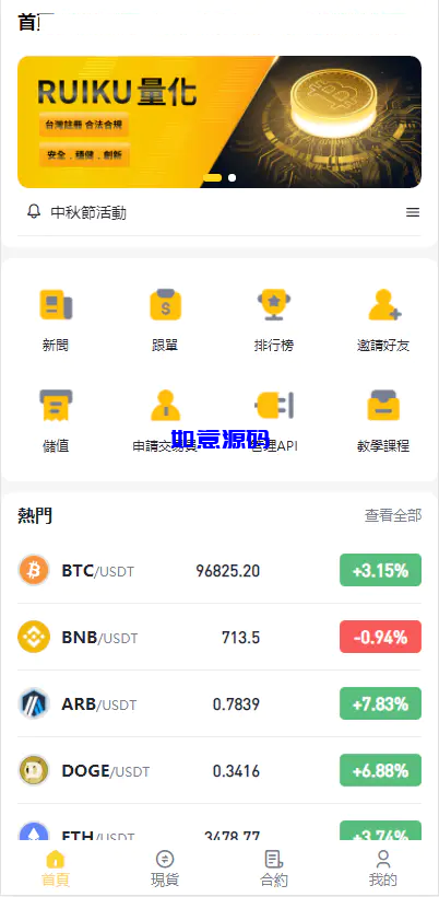 图片[2]-中英双语量化交易投资跟单搬砖区块链交易所系统 - 如意源码网_精品源码网站-如意源码网_精品源码网站